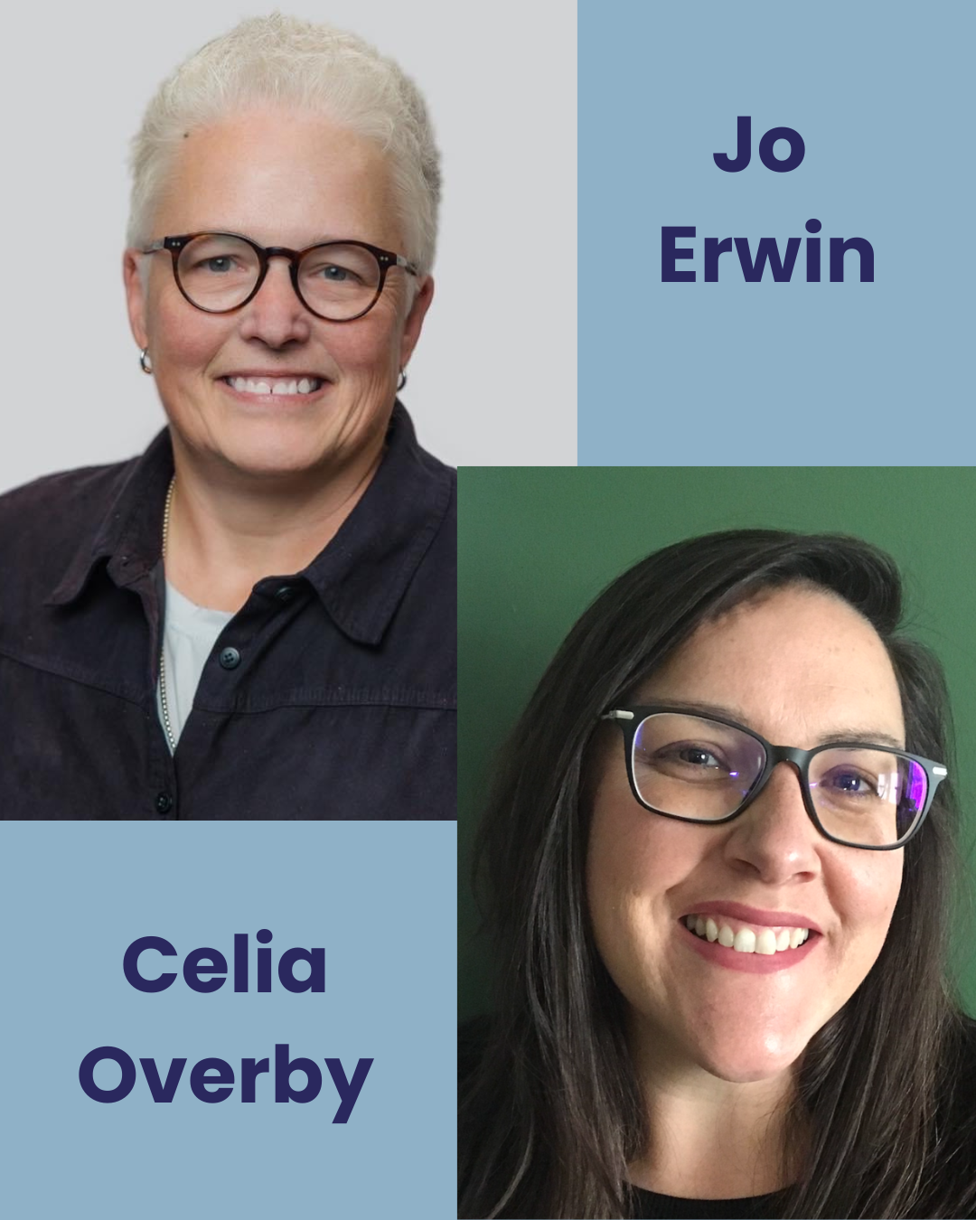 Joan Erwin and Celia Overby